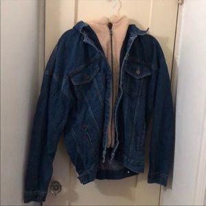 Zara Fleece Lined Denim Jacket